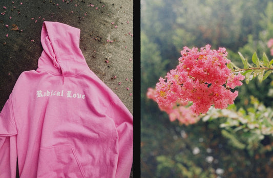 Pink Radical Love hoodie